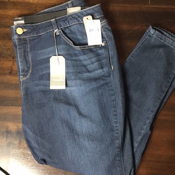 WIT & WISDOM Ab Solution Indigo Jeans Size 22W - Picture 4 of 13